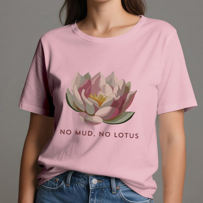 Olivenorma "KEIN SCHLAMM, KEIN LOTUS" Yoga-T-Shirt aus Baumwolle - image 15