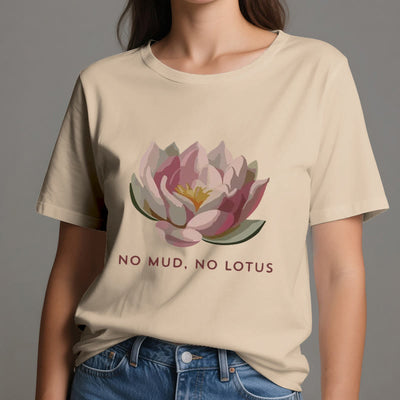 Olivenorma "KEIN SCHLAMM, KEIN LOTUS" Yoga-T-Shirt aus Baumwolle - image 11