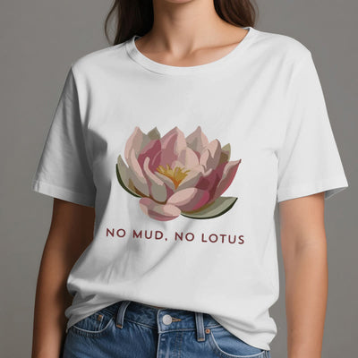 Olivenorma "KEIN SCHLAMM, KEIN LOTUS" Yoga-T-Shirt aus Baumwolle - image 7