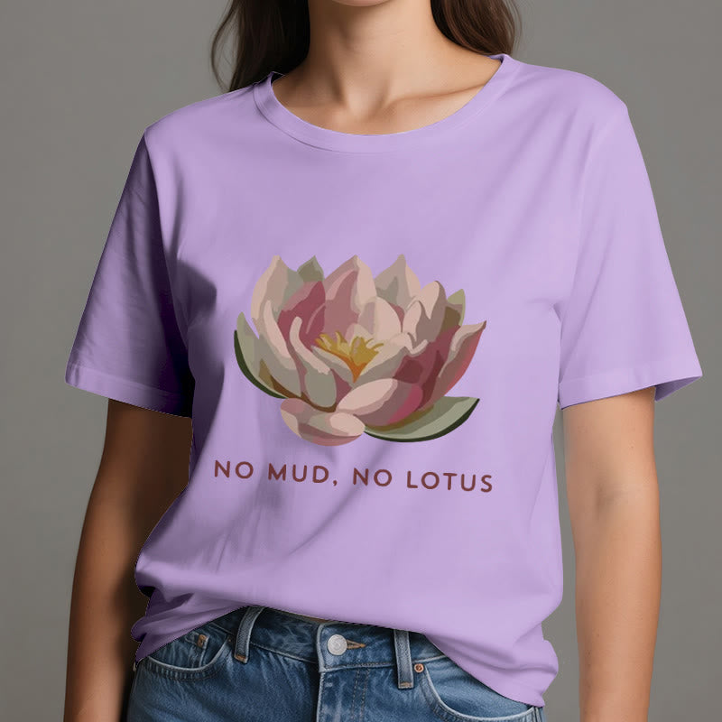 Olivenorma "KEIN SCHLAMM, KEIN LOTUS" Yoga-T-Shirt aus Baumwolle - image 17