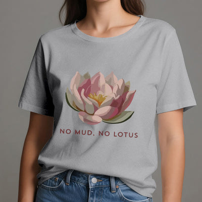 Olivenorma "KEIN SCHLAMM, KEIN LOTUS" Yoga-T-Shirt aus Baumwolle - image 9