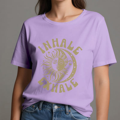 Olivenorma "INHALE EXHALE" Sonne & Mond Spirituelles T-Shirt - image 17