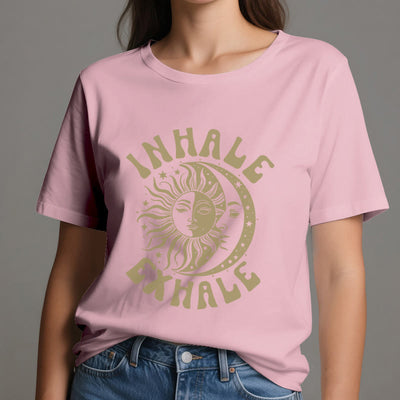 Olivenorma "INHALE EXHALE" Sonne & Mond Spirituelles T-Shirt - image 13