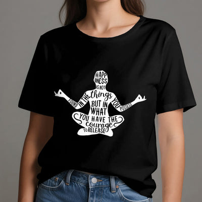 Olivenorma Meditation Tee Baumwolle Spirituelles Yoga T-Shirt - image 9