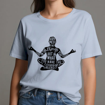 Olivenorma Meditation Tee Baumwolle Spirituelles Yoga T-Shirt - image 2