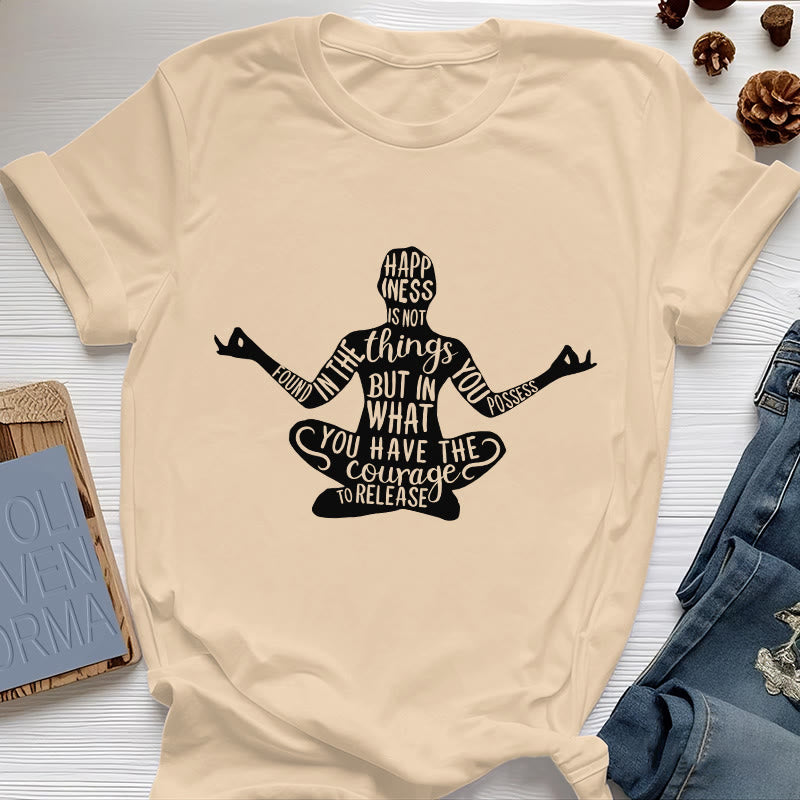 Olivenorma Meditation Tee Baumwolle Spirituelles Yoga T-Shirt - Gelb - 2XL - image 12