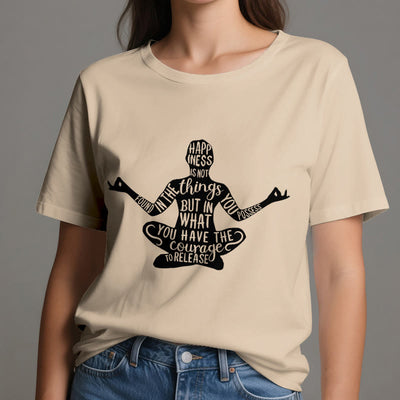 Olivenorma Meditation Tee Baumwolle Spirituelles Yoga T-Shirt - image 13