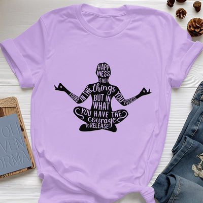 Olivenorma Meditation Tee Baumwolle Spirituelles Yoga T-Shirt - Lila - 2XL - image 16