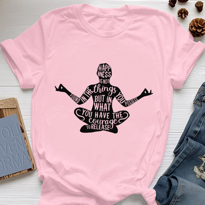 Olivenorma Meditation Tee Baumwolle Spirituelles Yoga T-Shirt - Rosa - 2XL - image 14