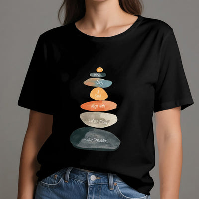 Olivenorma „Stay Grounded“ Leichtes spirituelles Baumwoll-T-Shirt - image 7