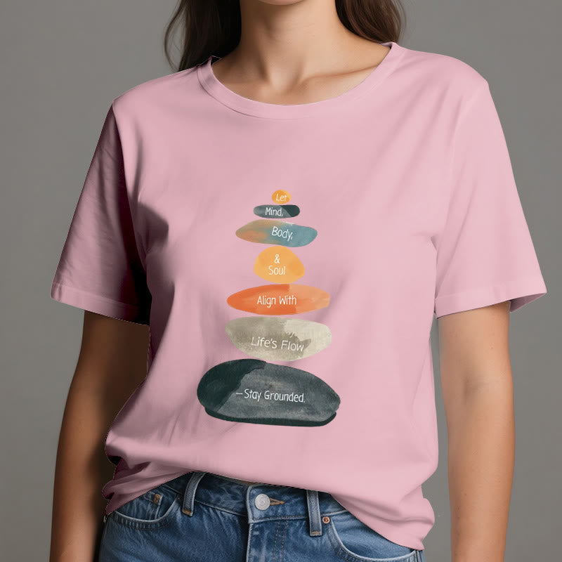 Olivenorma „Stay Grounded“ Leichtes spirituelles Baumwoll-T-Shirt - image 15