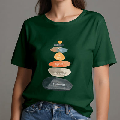 Olivenorma „Stay Grounded“ Leichtes spirituelles Baumwoll-T-Shirt - image 21