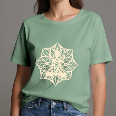 Olivenorma Medela Blumen-Meditations-Yoga-T-Shirt - image 19