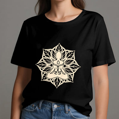 Olivenorma Medela Blumen-Meditations-Yoga-T-Shirt - image 9