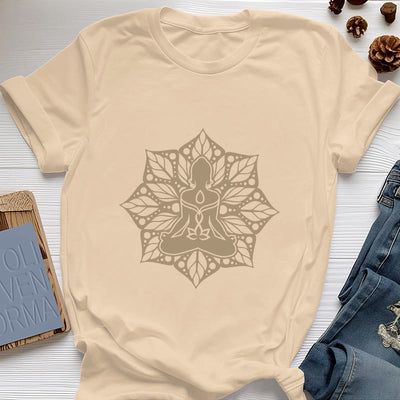 Olivenorma Medela Blumen-Meditations-Yoga-T-Shirt - Gelb - 2XL - image 10