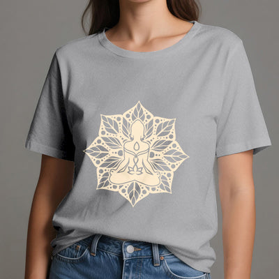 Olivenorma Medela Blumen-Meditations-Yoga-T-Shirt - image 2