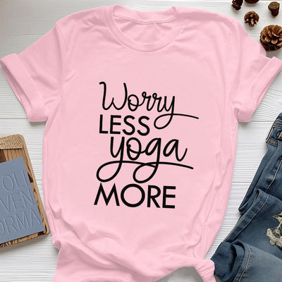 Olivenorma Yoga-T-Shirt mit dem Aufdruck „Worry Less, Yoga More“ - Rosa - 2XL - image 14