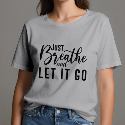 Olivenorma "JUST BREATHE AND LET IT GO" Spirituelles T-Shirt - image 11