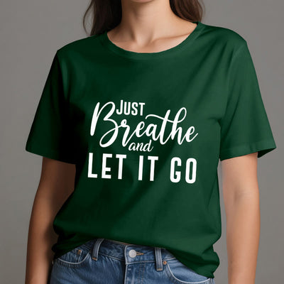 Olivenorma "JUST BREATHE AND LET IT GO" Spirituelles T-Shirt - image 21