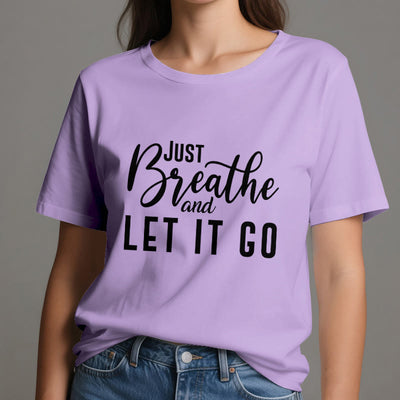 Olivenorma "JUST BREATHE AND LET IT GO" Spirituelles T-Shirt - image 17