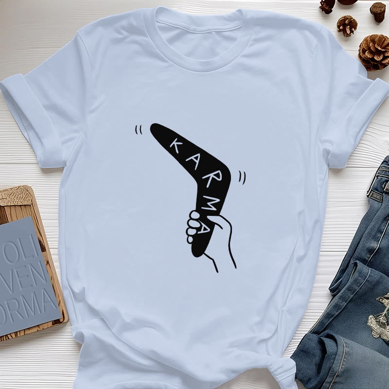 Olivenorma "KARMA" Lustiges Yoga-Workout-Fitness-T-Shirt - Blau - 2XL - image 12