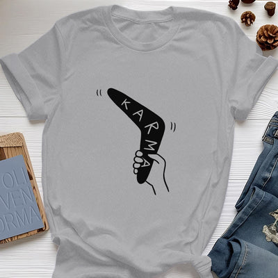 Olivenorma "KARMA" Lustiges Yoga-Workout-Fitness-T-Shirt - Grau - 2XL - image 8