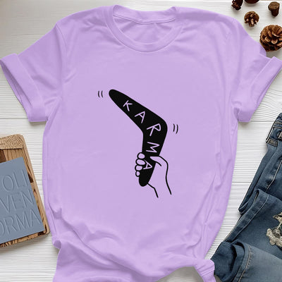 Olivenorma "KARMA" Lustiges Yoga-Workout-Fitness-T-Shirt - Lila - 2XL - image 16