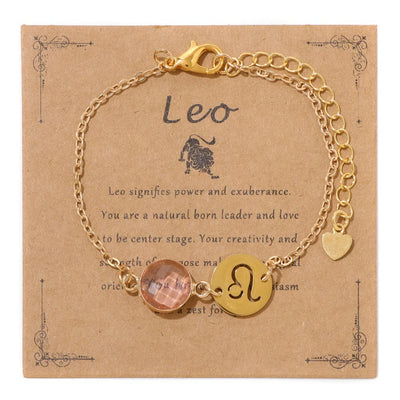 Olivenorma Verstellbares Armband mit 12 Sternbildern und Geburtssteinen - Löwe - image 12