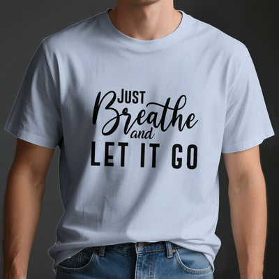 Olivenorma "JUST BREATHE AND LET IT GO" Spirituelles T-Shirt - image 4