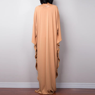 Olivenorma Strand-Sonnenschutzhemd, gewebtes Design, Kaftan-Kleid