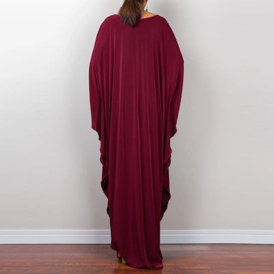 Olivenorma Strand-Sonnenschutzhemd, gewebtes Design, Kaftan-Kleid