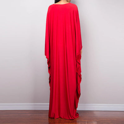 Olivenorma Strand-Sonnenschutzhemd, gewebtes Design, Kaftan-Kleid