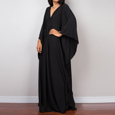 Olivenorma Strand-Sonnenschutzhemd, gewebtes Design, Kaftan-Kleid