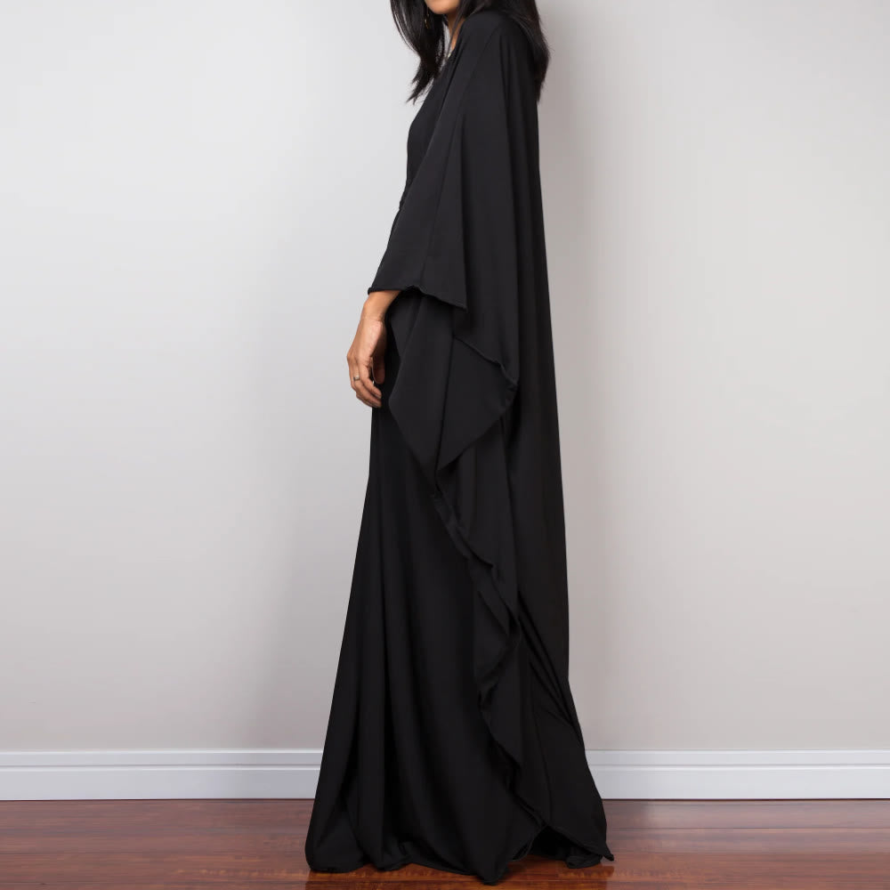 Olivenorma Strand-Sonnenschutzhemd, gewebtes Design, Kaftan-Kleid