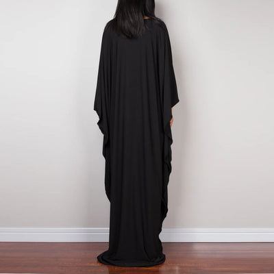 Olivenorma Strand-Sonnenschutzhemd, gewebtes Design, Kaftan-Kleid
