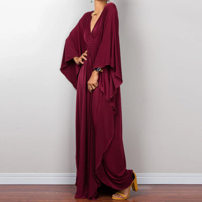Olivenorma Strand-Sonnenschutzhemd, gewebtes Design, Kaftan-Kleid