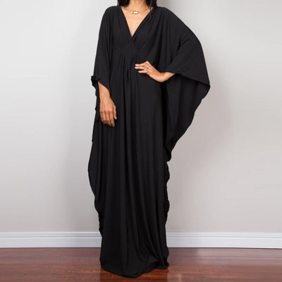 Olivenorma Strand-Sonnenschutzhemd, gewebtes Design, Kaftan-Kleid
