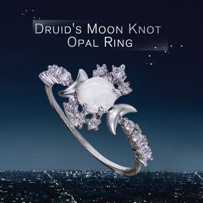 Olivenorma Druid's Mondknoten-Opalring - image 3