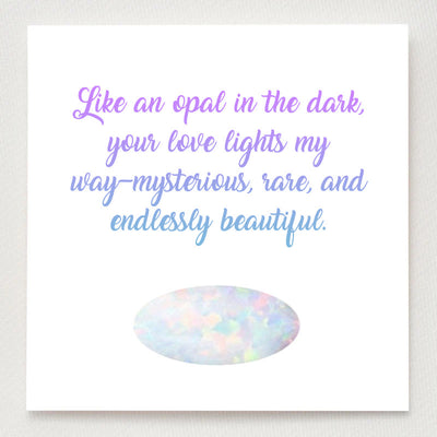 Olivenorma Eternal Glow Opal Versprechensring-Set
