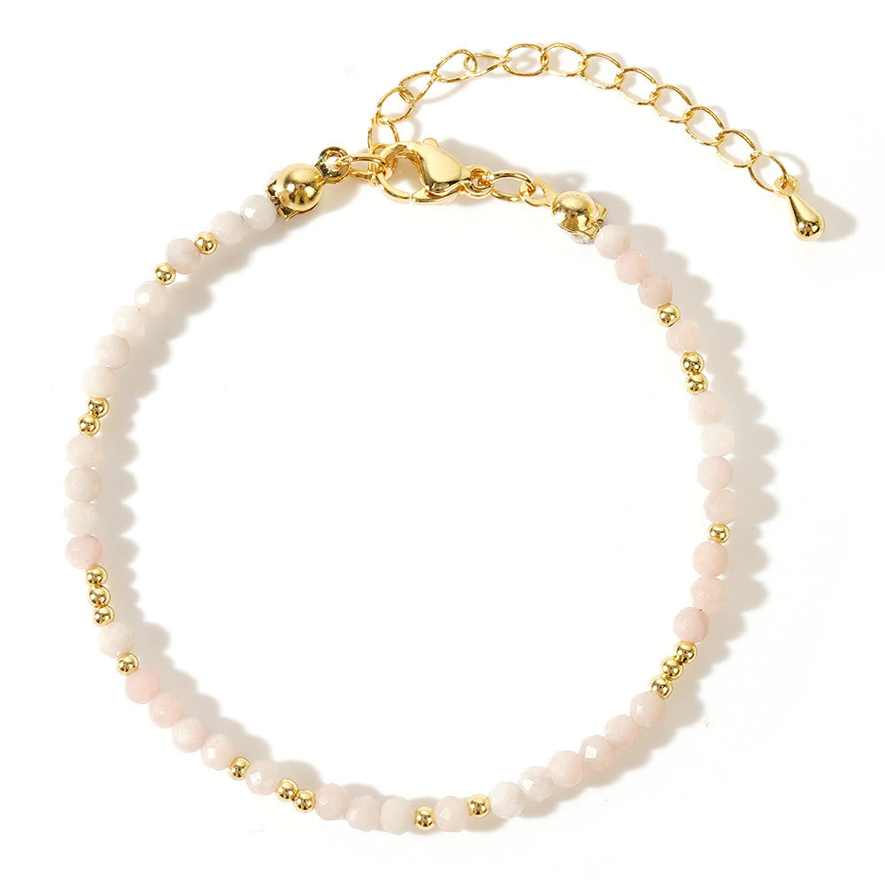 Olivenorma Mini-Facted Beads Natur-Edelstein Verstellbares Armband - image 23