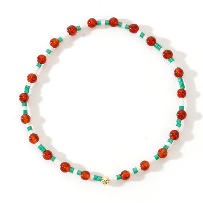 Olivenorma Mini-Perlen Edelstein Stretch Elastisches Armband - image 10