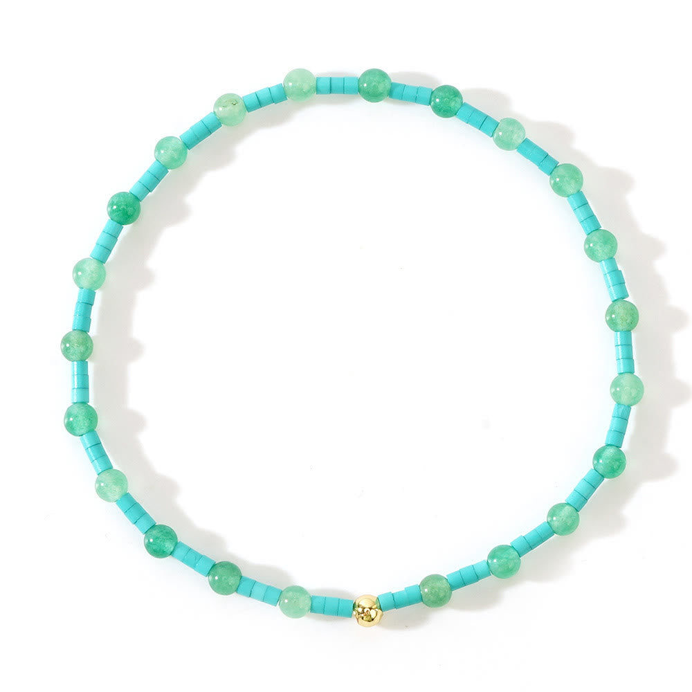 Olivenorma Mini-Perlen Edelstein Stretch Elastisches Armband - image 3