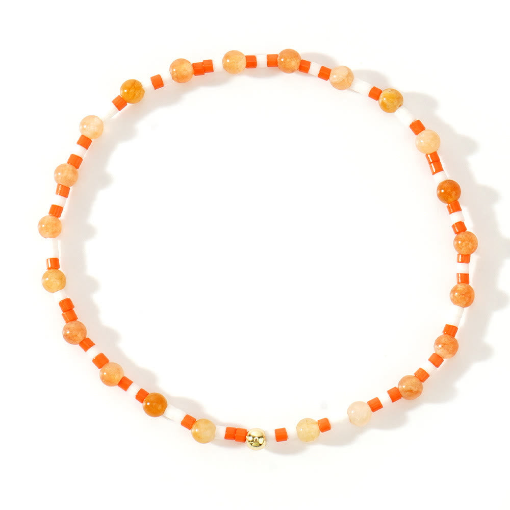 Olivenorma Mini-Perlen Edelstein Stretch Elastisches Armband - image 7