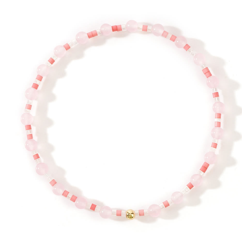 Olivenorma Mini-Perlen Edelstein Stretch Elastisches Armband - image 13