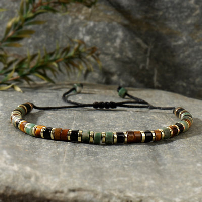 Olivenorma Mini-Perlenarmband mit Hämatit-Edelsteinen, trendiges Perlenarmband - image 20