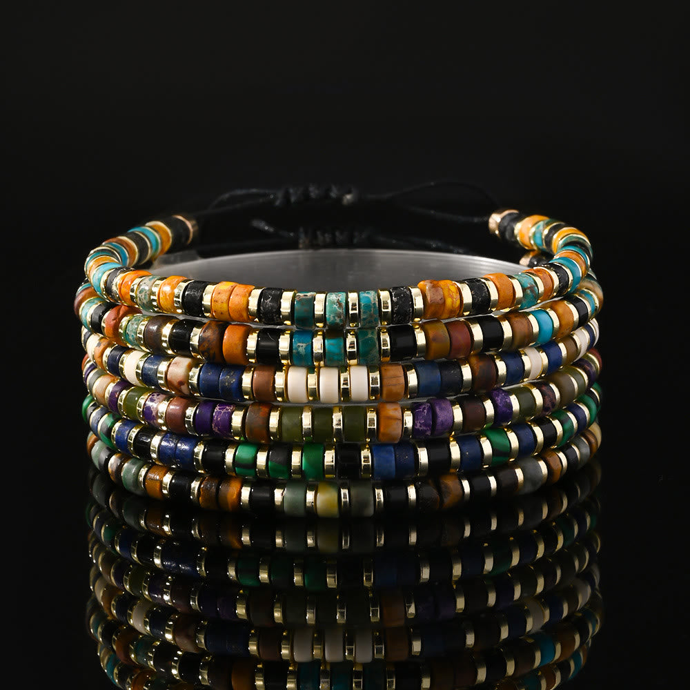 Olivenorma Mini-Perlenarmband mit Hämatit-Edelsteinen, trendiges Perlenarmband - image 22
