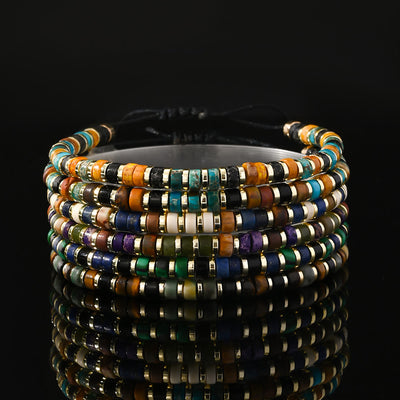 Olivenorma Mini-Perlenarmband mit Hämatit-Edelsteinen, trendiges Perlenarmband - image 22