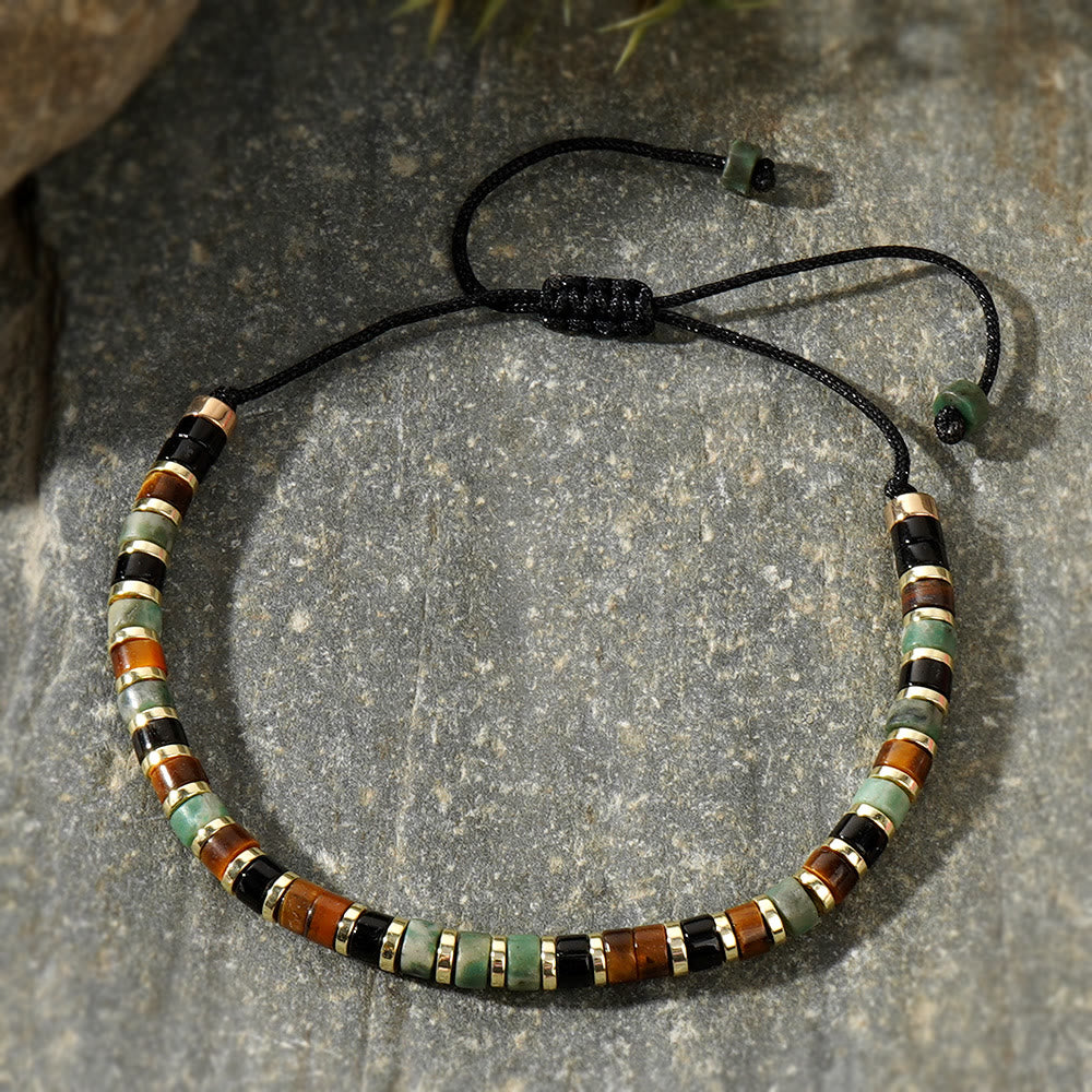 Olivenorma Mini-Perlenarmband mit Hämatit-Edelsteinen, trendiges Perlenarmband - image 19