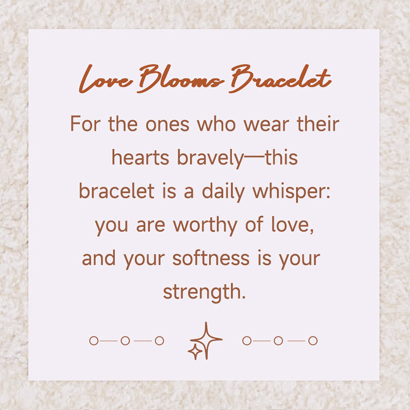Olivenorma „Love Blooms“ Rosenquarz & Erdbeerquarz Armband