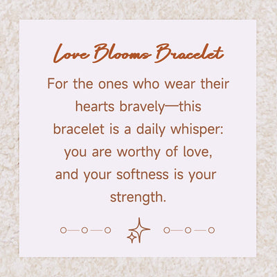 Olivenorma „Love Blooms“ Rosenquarz & Erdbeerquarz Armband